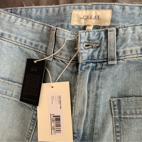 NWT THE GREAT. WIDE LEG/CROPPED SAILOR JEAN 27 - Picture 3 of 9